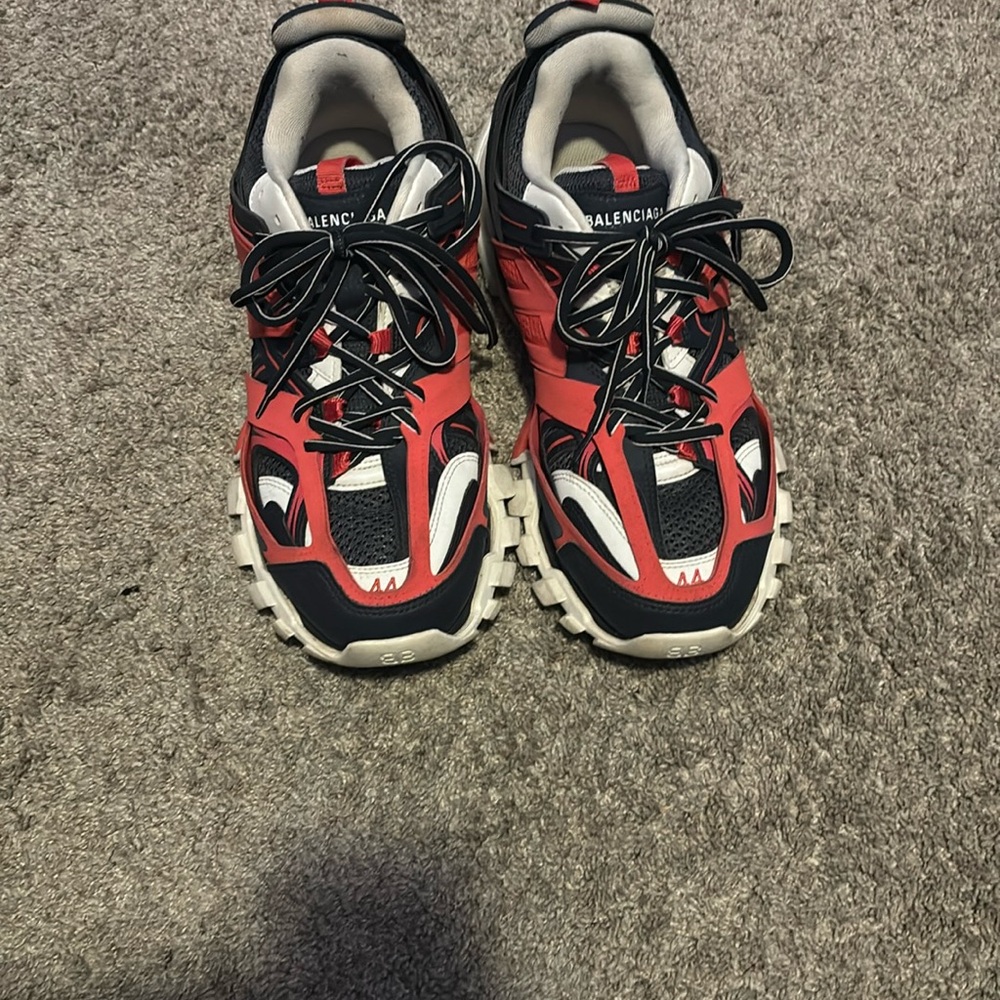 Balenciaga track LED red/navy, size 11 worn a few times